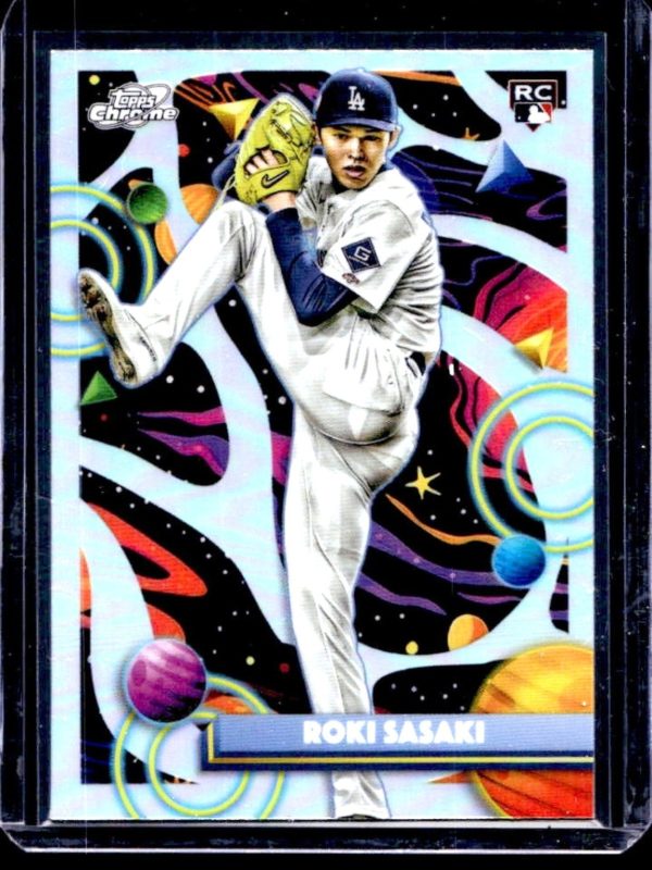 2025 Topps Cosmic Chrome Roki Sasaki RC Refractor Rookie #68 Dodgers