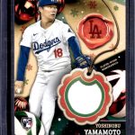 2024 Topps Holiday Yoshinobu Yamamoto Jersey Game Worn Jersey RC #RC-YY Dodgers