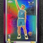 2025-26 Topps Chrome Kon Knueppel X's & Whoa's Purple Refractor Rookie RC /75