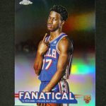 2025-26 Topps Chrome VJ Edgecombe #23 RC Rookie Fanatical Refractor SSP