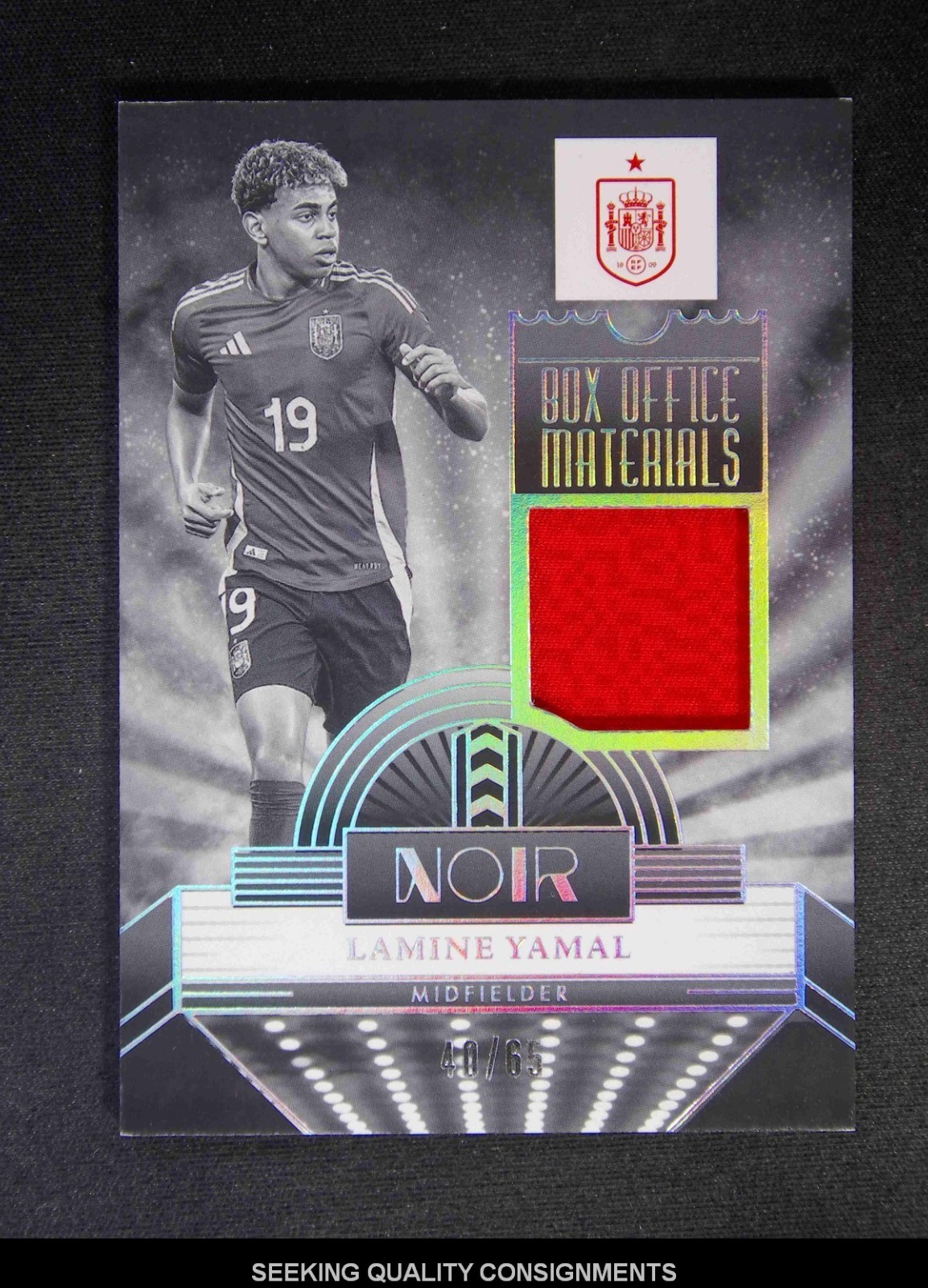 2024-25 Panini Noir Lamine Yamal Box Office Materials Patch /65