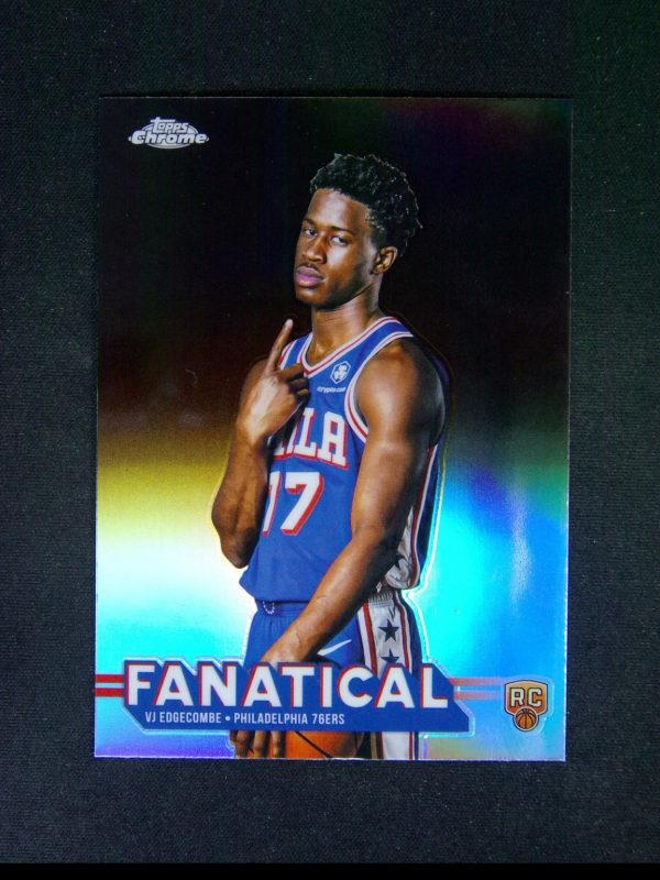2025-26 Topps Chrome VJ Edgecombe #23 RC Rookie Fanatical Refractor SSP