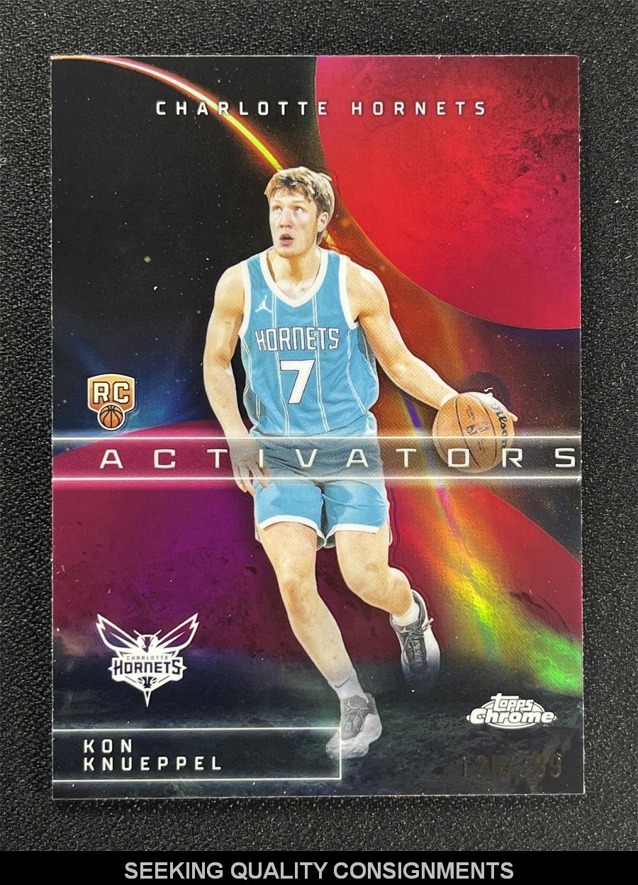 2025-26 Topps Chrome Kon Knueppel #AC-14 Magenta Activators Rookie RC 76ers /399