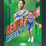 2025-26 Topps Chrome VJ Edgecombe #GR-3 Green Generation Rising Rookie RC /99