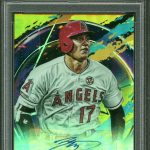 2020 TOPPS FIRE AUTOGRAPHS GOLD #FASO SHOHEI OHTANI #/10 POP 2 PSA 9 DNA AUTO 10