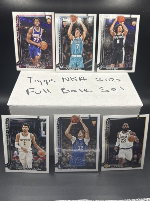 2025 Topps NBA Flagship Complete Set 1-300 COOPER FLAGG +5 RANDOM INSERTS! MINT