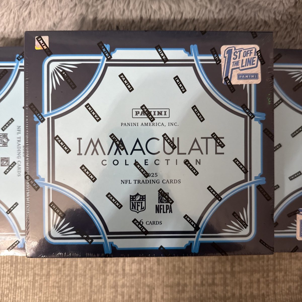 1x 2025 Panini Immaculate NFL FIRST OFF THE LINE Hobby Box Sealed NON REGULAR