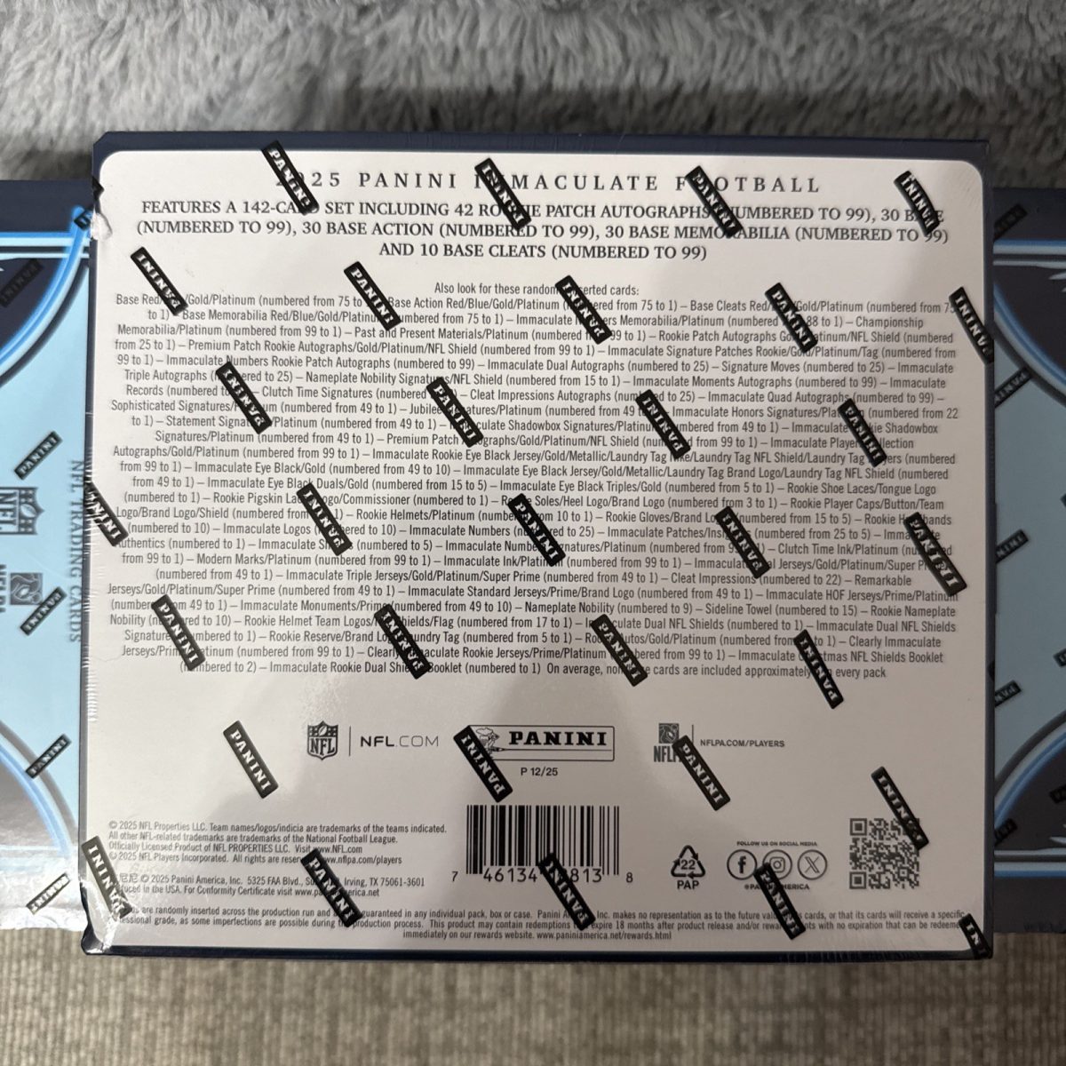 1x 2025 Panini Immaculate NFL FIRST OFF THE LINE Hobby Box Sealed NON REGULAR