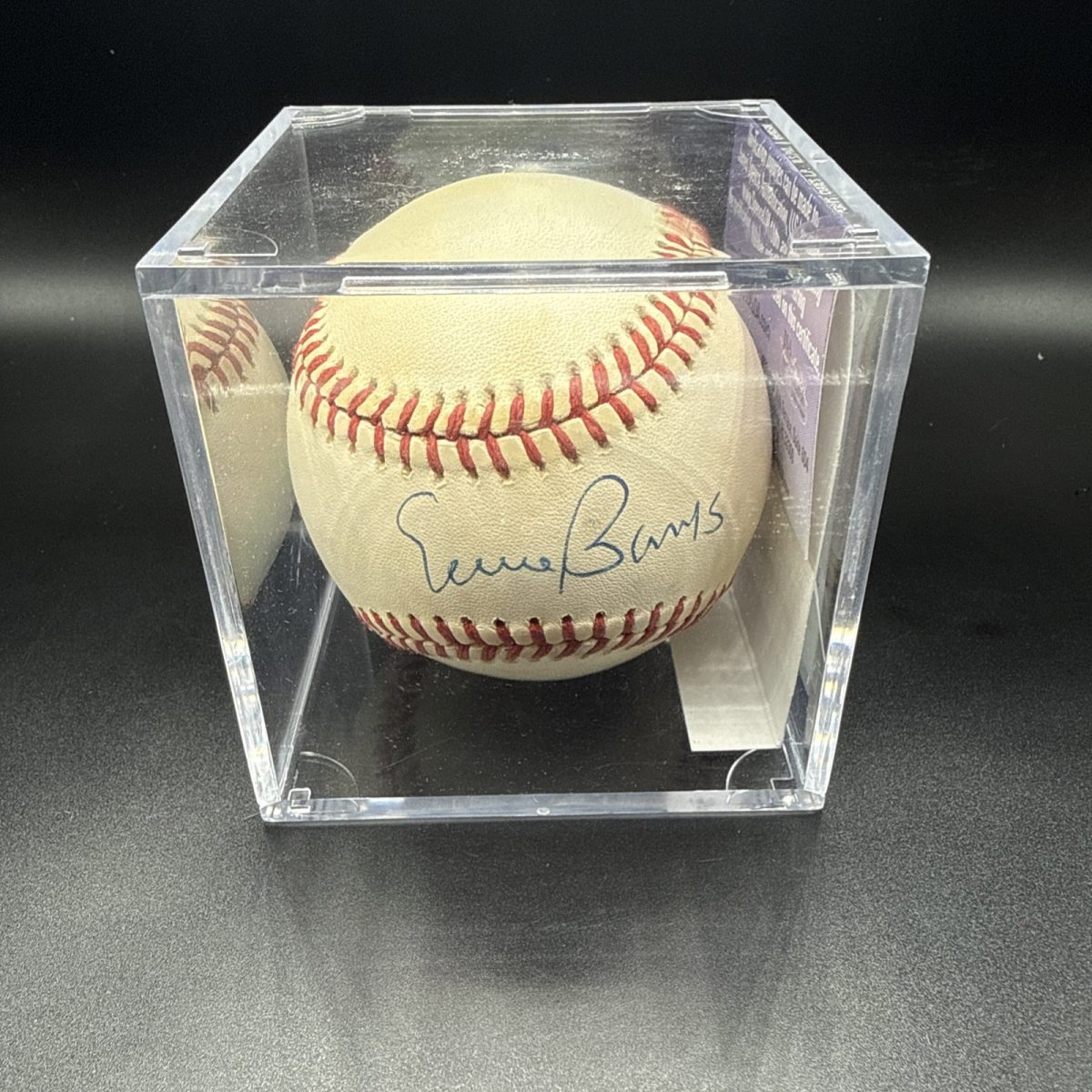 Ernie Banks Signed Baseball HOF Auto JSA Certified Autograph
