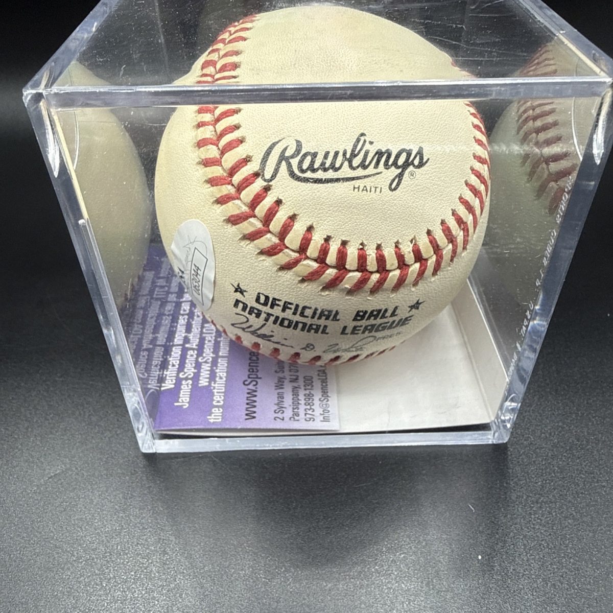 Ernie Banks Signed Baseball HOF Auto JSA Certified Autograph