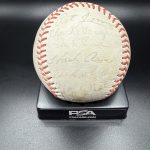 1966 Braves Team Signed Baseball 27 Autos Hank Aaron, Matthews, Torre PSA LOA