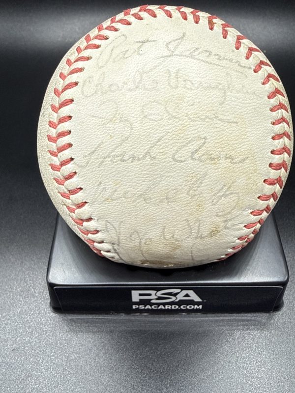 1966 Braves Team Signed Baseball 27 Autos Hank Aaron, Matthews, Torre PSA LOA