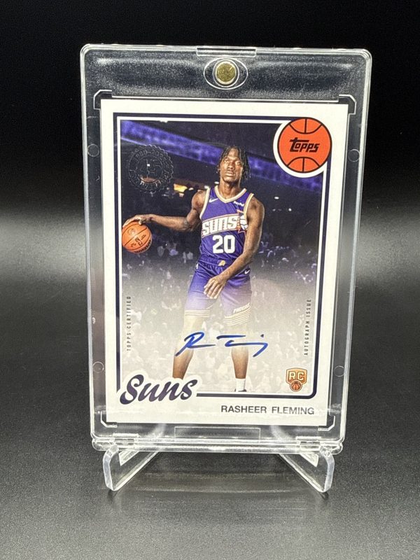 2025 Topps Basketball Rasheer Fleming 45th Anniversary Rookie Auto On Card