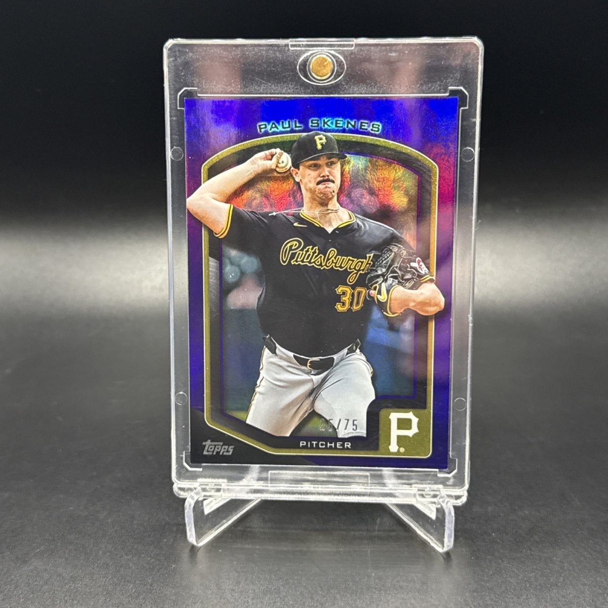 2025 Topps Premium- Paul Skenes #7 Purple Refractor #/75
