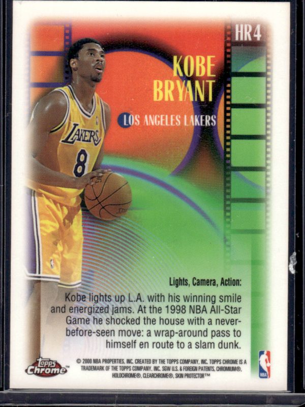 1999-2000 Topps Chrome Kobe Bryant - Highlight Reels #HR4 NBA Legend Lakers HOF
