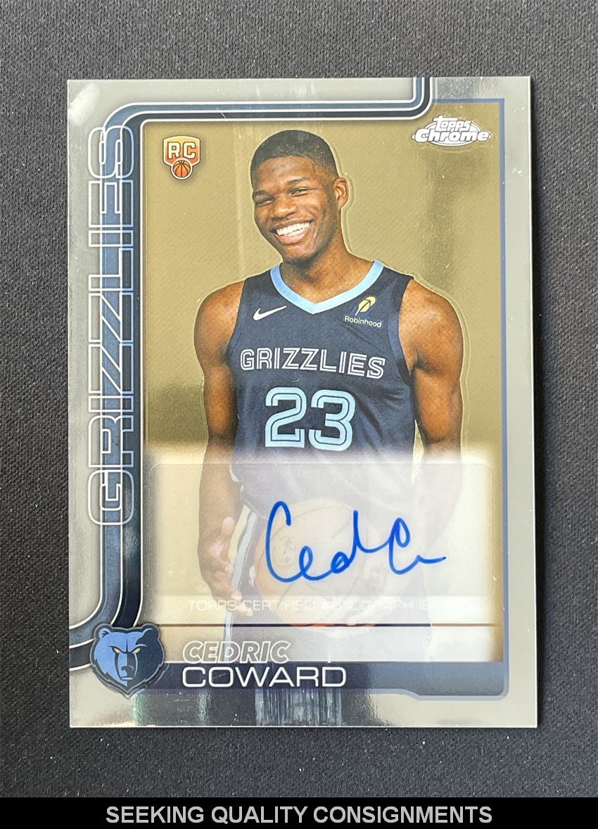 2025-26 Topps Chrome Basketball Cedric Coward RC Rookie Auto #TCAR-CC