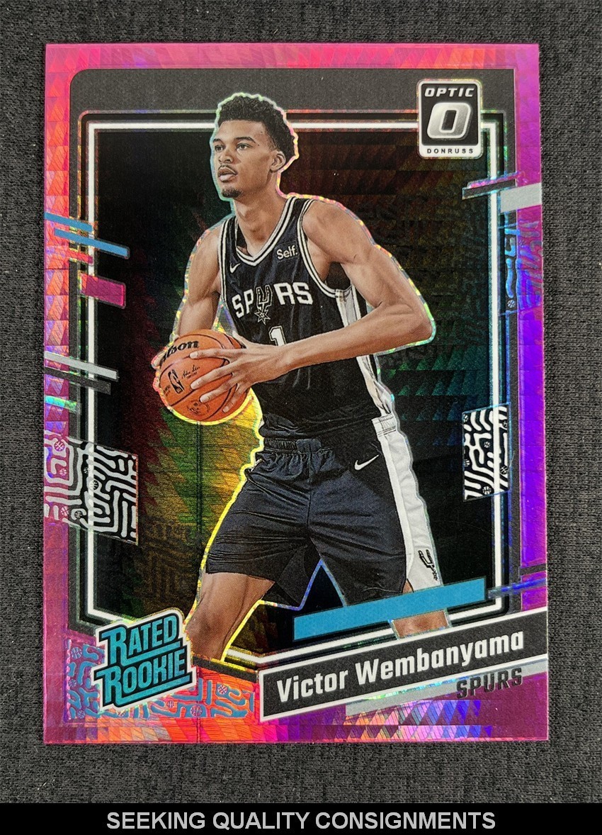 2023-24 Panini Donruss Optic Victor Wembanyama Rated Rookie RC Pink Hyper Prizm
