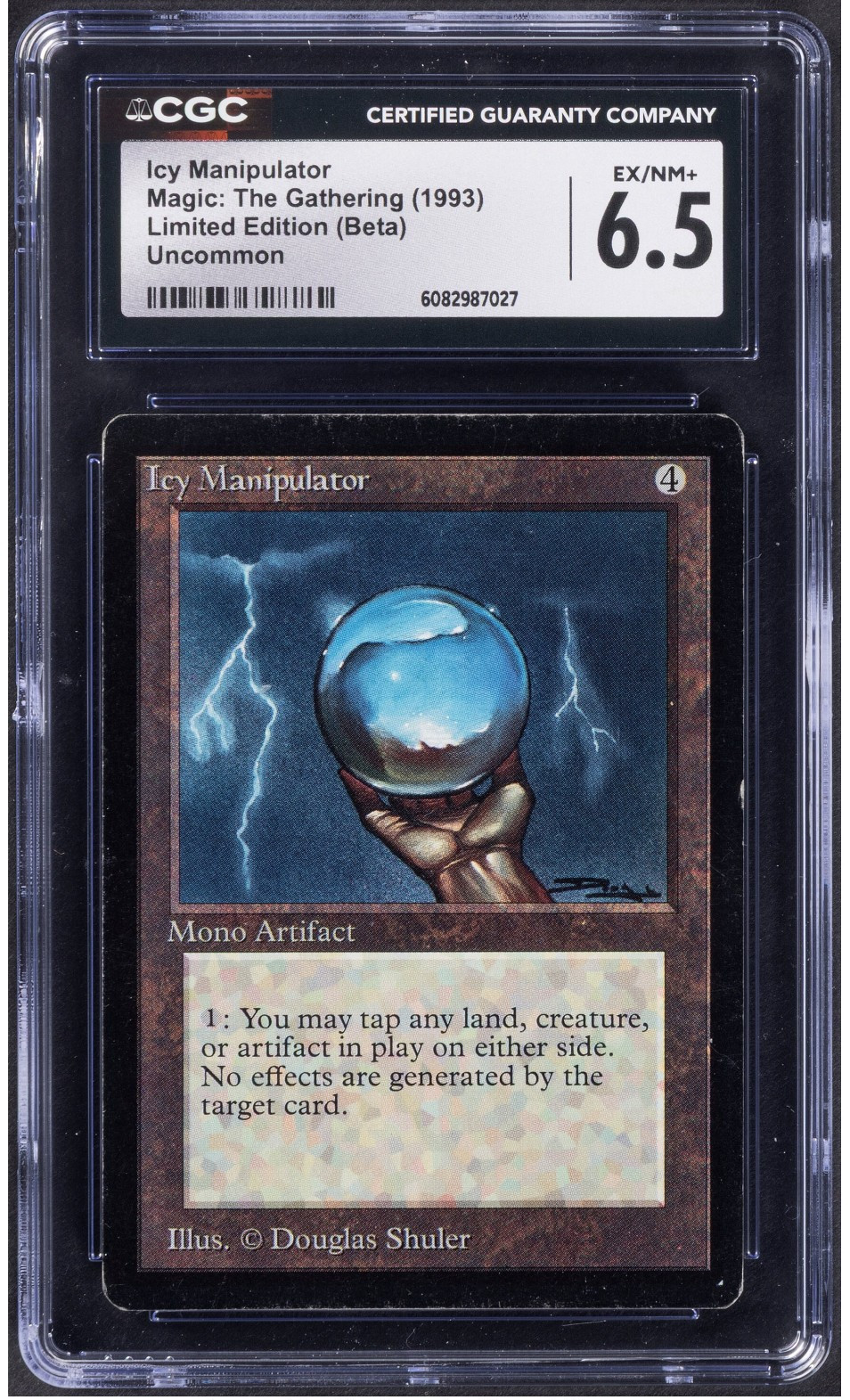 Magic: The Gathering Icy Manipulator Limited Edition (Beta) CGC EX/NM+ 6.5