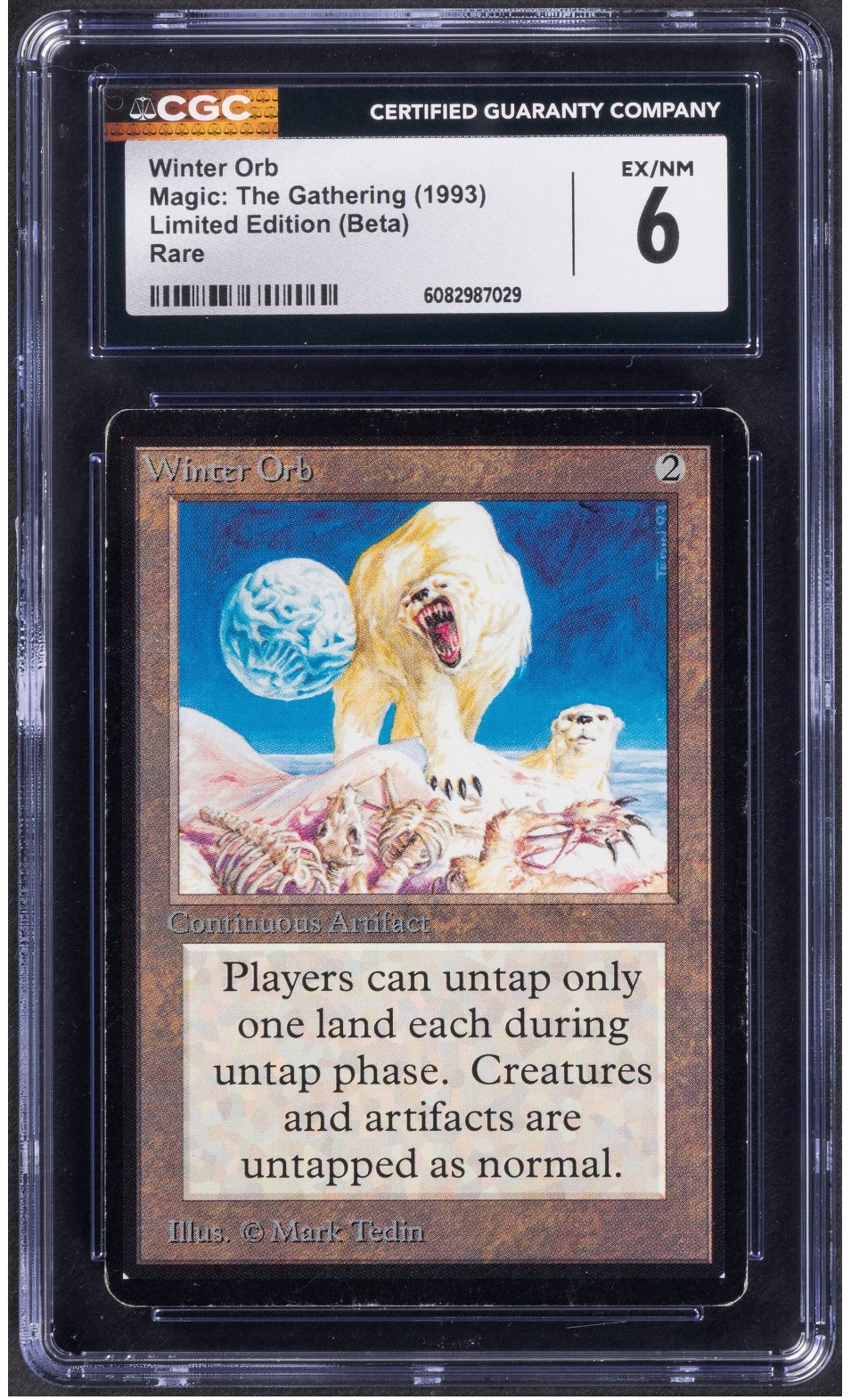 Magic: The Gathering Winter Orb Limited Edition (Beta) CGCEX/NM 6