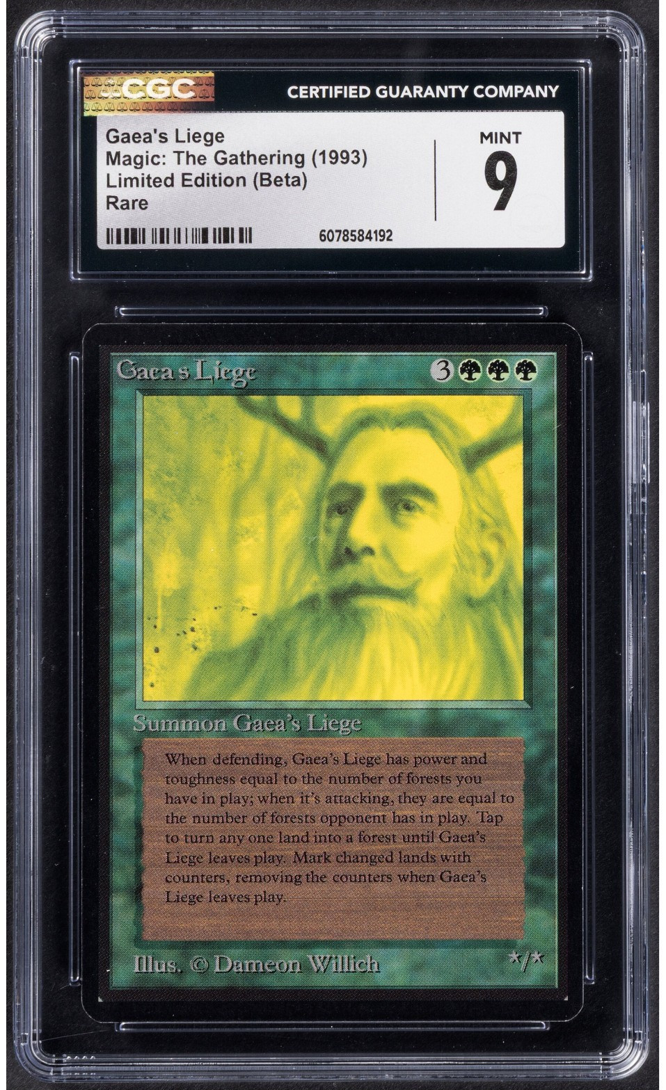 Magic: The Gathering Gaea's Liege Limited Edition (Beta) CGC MINT 9