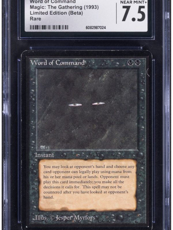Magic: The Gathering Word of Command Limited Edition (Beta) CGC Near Mint+ 7.5