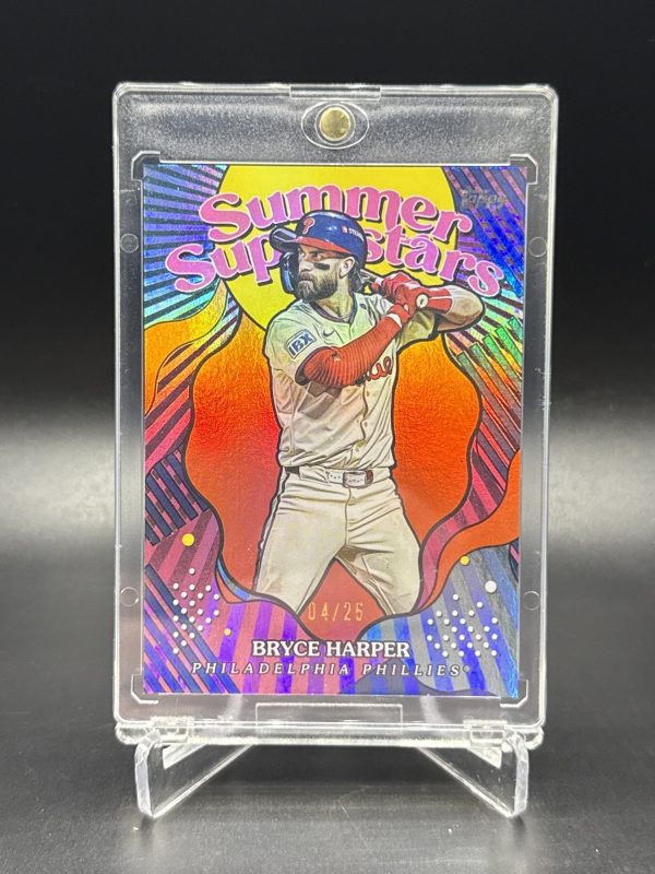 2025 Topps Series 2 - Summer Superstars Bryce Harper #SS-31 Orange Foil /25