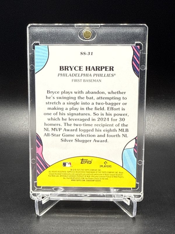 2025 Topps Series 2 - Summer Superstars Bryce Harper #SS-31 Orange Foil /25