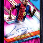 2024-25 Topps Finest UEFA Limine Yamal Auto Magenta Lava /75 #A01