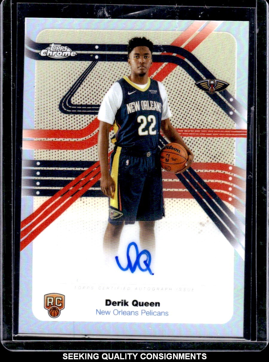 2025-26 Topps Chrome Derik Queen RC Rookie Next Stop Refractor Auto