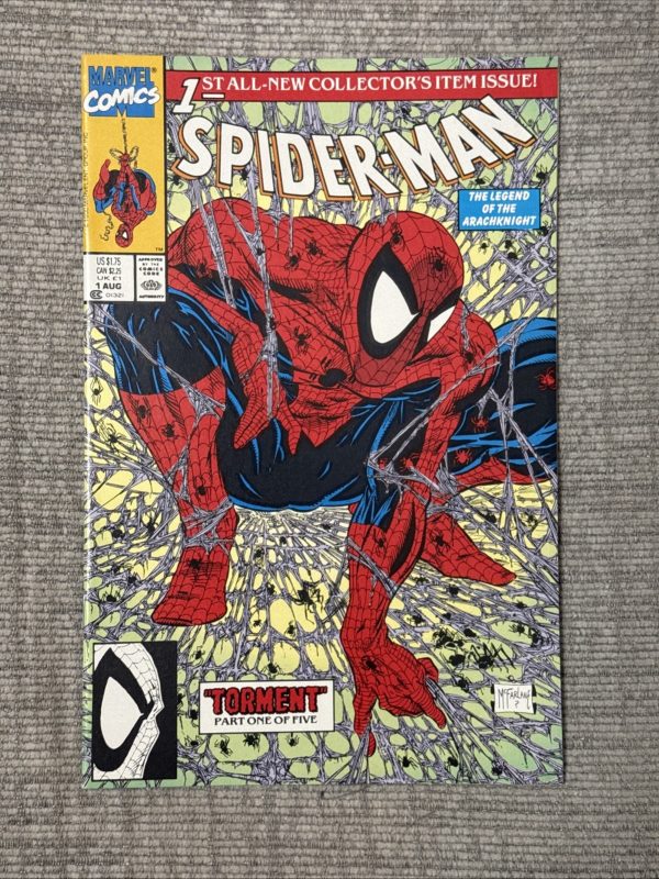 Spiderman 1 Marvel Comics 1990 Green Edition Todd McFarlane Key Issue