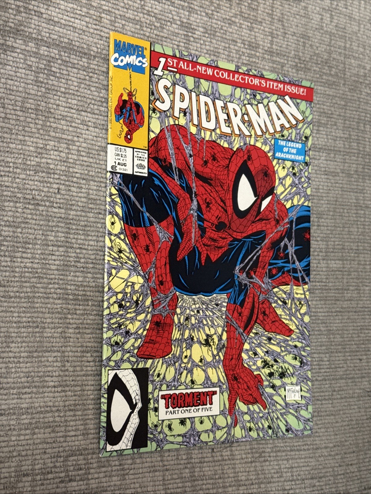Spiderman 1 Marvel Comics 1990 Green Edition Todd McFarlane Key Issue