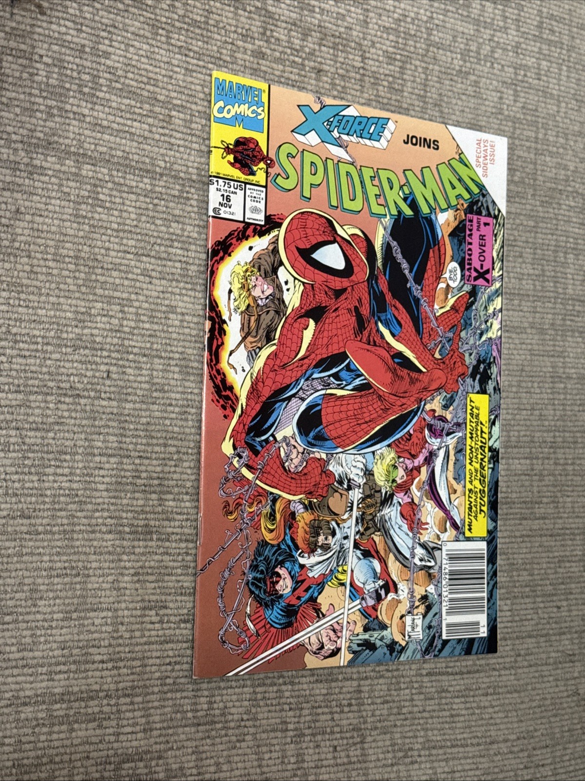 Spider-Man #16 Newsstand Variant (Marvel Comics November 1991)