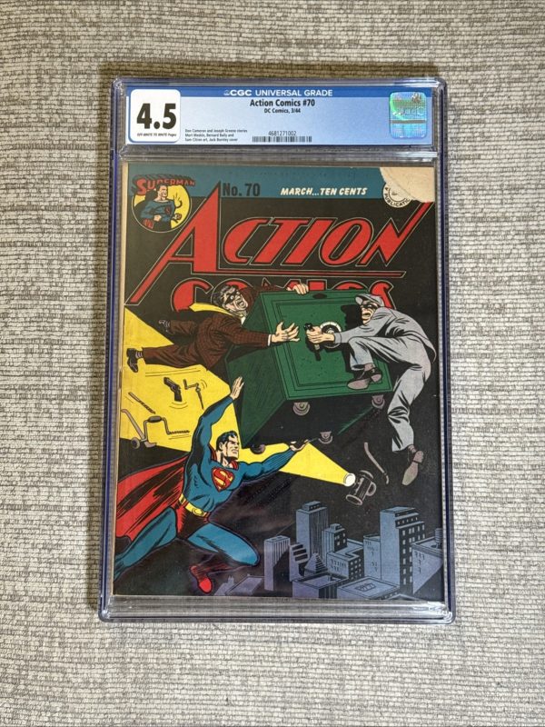 Action Comics #70 - DC Comics 1944 Superman Golden Age CGC 4.5 VG+