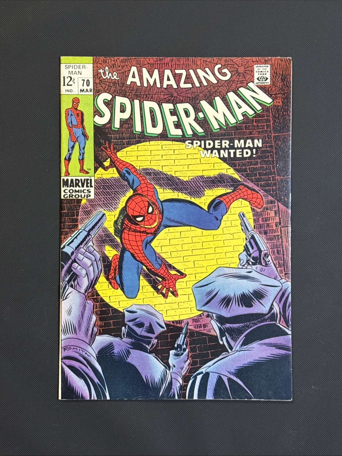 AMAZING SPIDER-MAN #70 1st Vanessa Fisk Cameo 1969 Stan Lee John Romita Cover NM