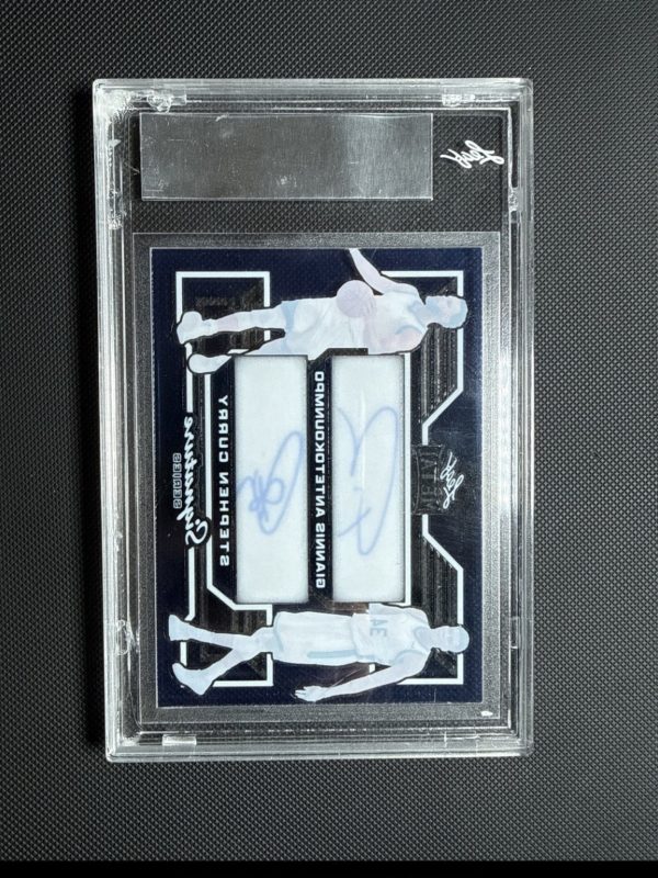 2024 Leaf Signature Multi Sport Dual Auto Dark Blue Stephen Curry Giannis 1/1