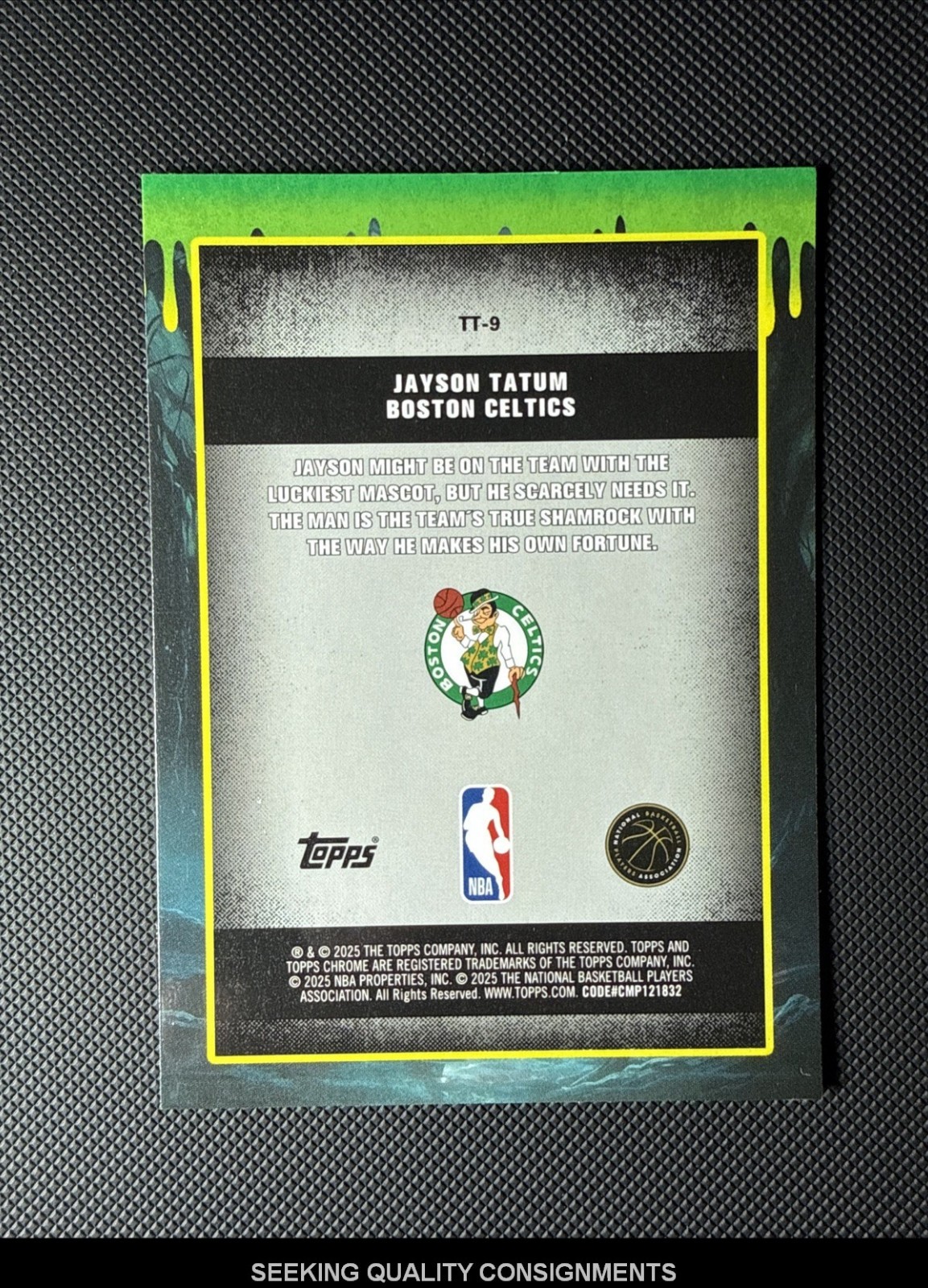 2025-26 Topps Chrome - Tall Tales Jayson Tatum #TT-9 Purple Refractor /75