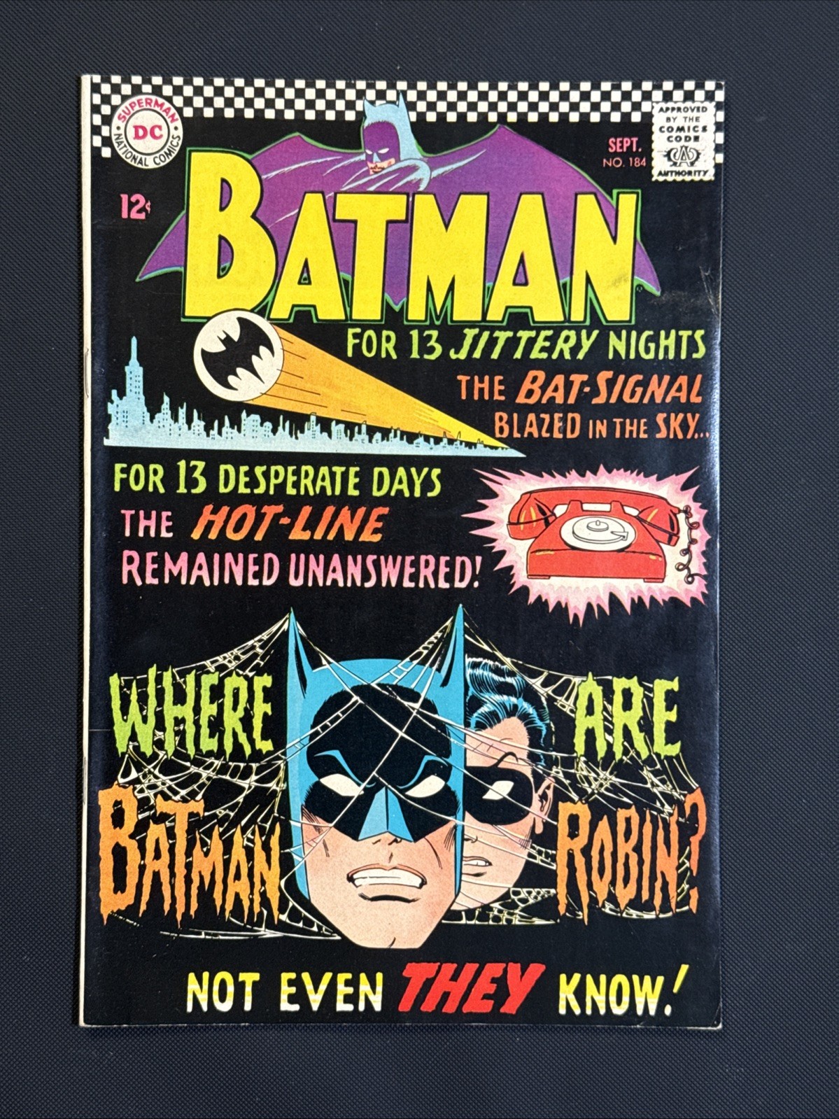 Batman #184 Robin 1966 DC Comics FN+