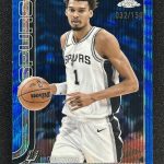 2025-26 Topps Chrome Victor Wembanyama #221 Blue Wave Refractor /150 &01222