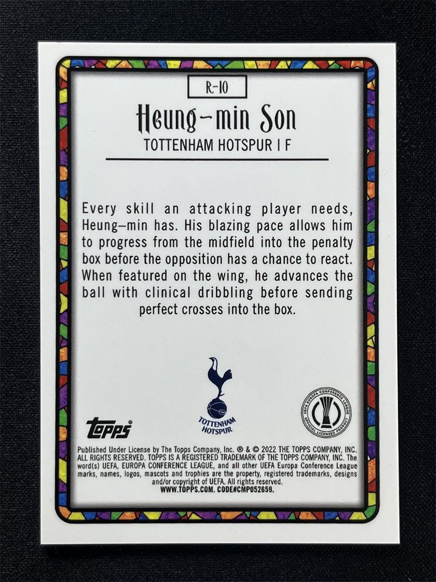2022 Topps Merlin Chrome UEFA Heung-Min Son #R-10 Renaissance Case Hit SSP