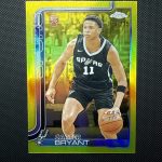 2025-26 Topps Chrome #264 Carter Bryant Yellow Refractor Rookie RC 154/275