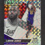 2020-21 Panini Mosaic LeBron James #3 White Prizm Stare Masters Lakers /25