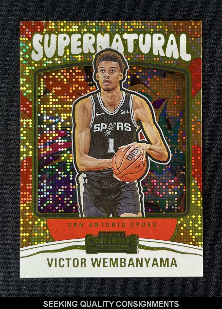 2023-24 Panini Contenders Victor Wembanyama #1 Supernatural Rookie RC Spurs