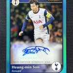 2024-25 Topps Merlin Chrome UEFA Heung-Min Son #AU-HS Aqua Refractor Auto /75