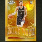 2023-24 Panini Contenders Optic Victor Wembanyama #1 RC Rookie Gold Rush SP