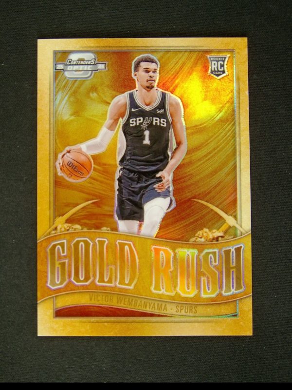2023-24 Panini Contenders Optic Victor Wembanyama #1 RC Rookie Gold Rush SP