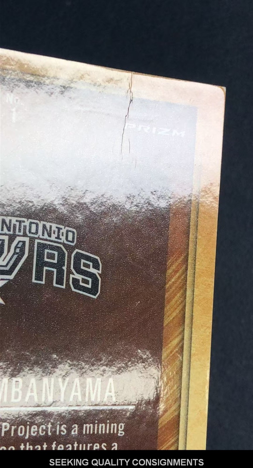 2023-24 Panini Contenders Optic Victor Wembanyama #1 RC Rookie Gold Rush SP