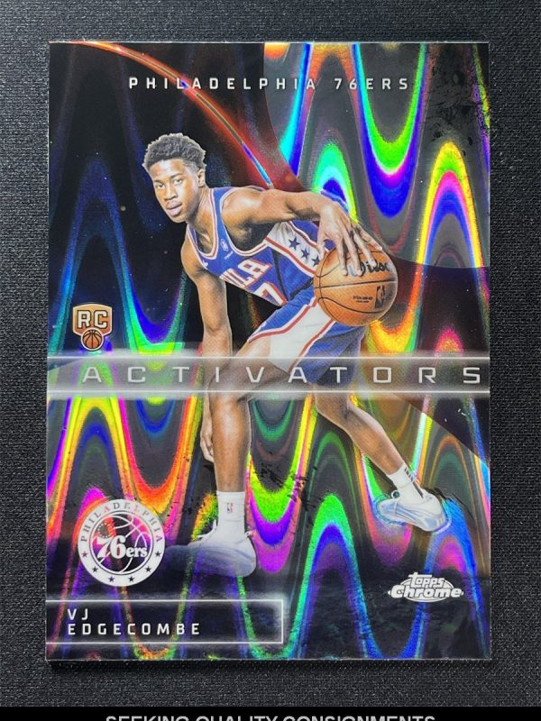2025-26 Topps Chrome Vj Edgecombe #AC-13 Raywave Activators Rookie RC &01271