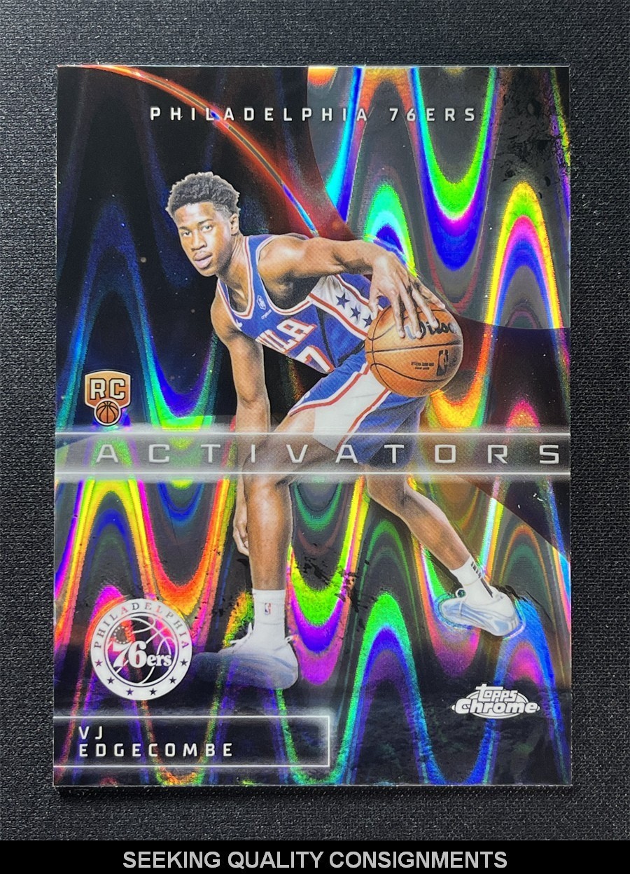 2025-26 Topps Chrome Vj Edgecombe #AC-13 Raywave Activators Rookie RC &01271