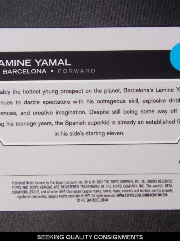 2024-25 Topps Chrome UEFA Lamine Yamal #27 Prism Refractor