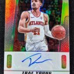 TRAE YOUNG 2024-25 Panini Prizm Deca Silver Prizm Auto #PDS-TRA